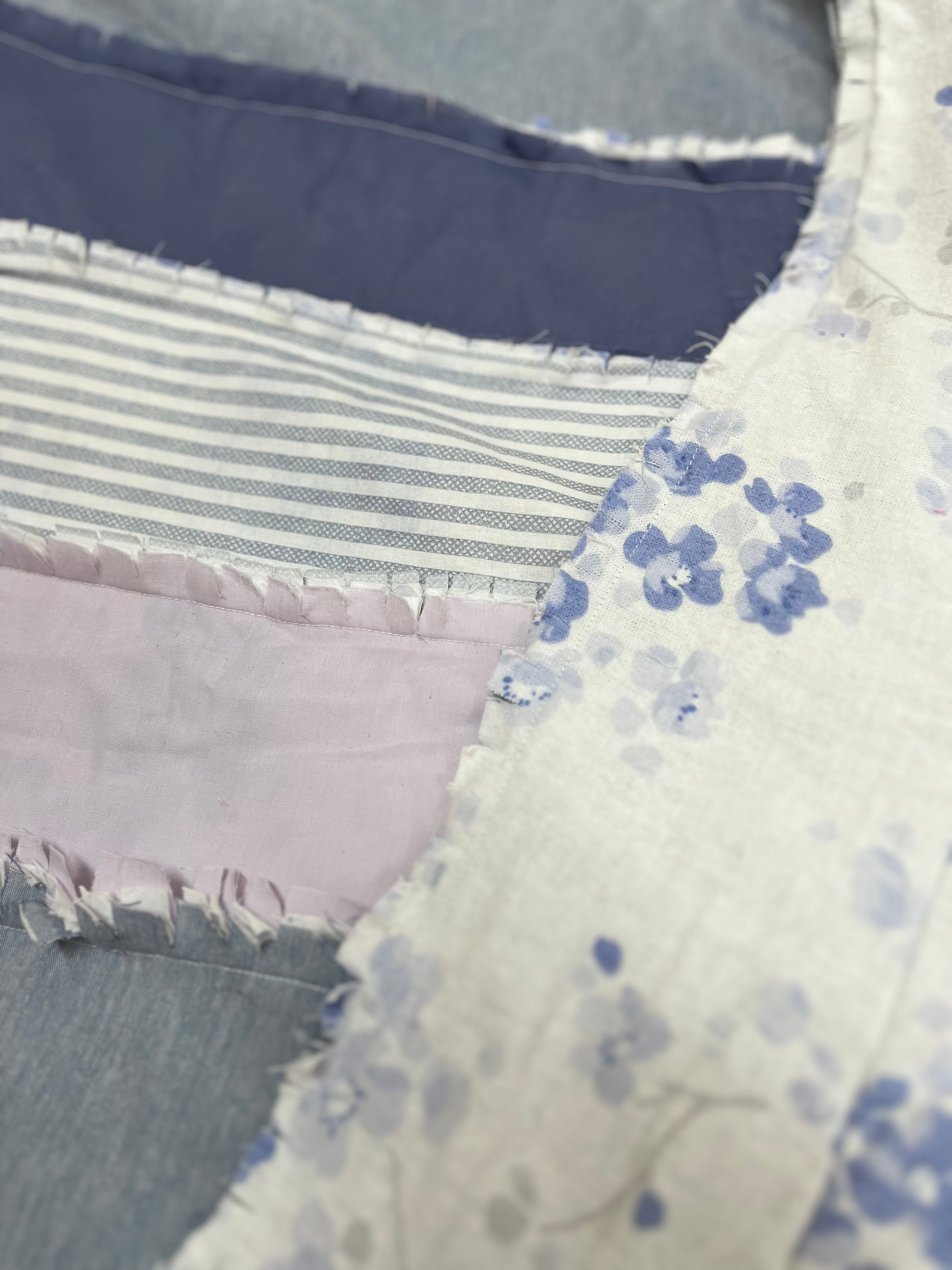 Blue rag blanket