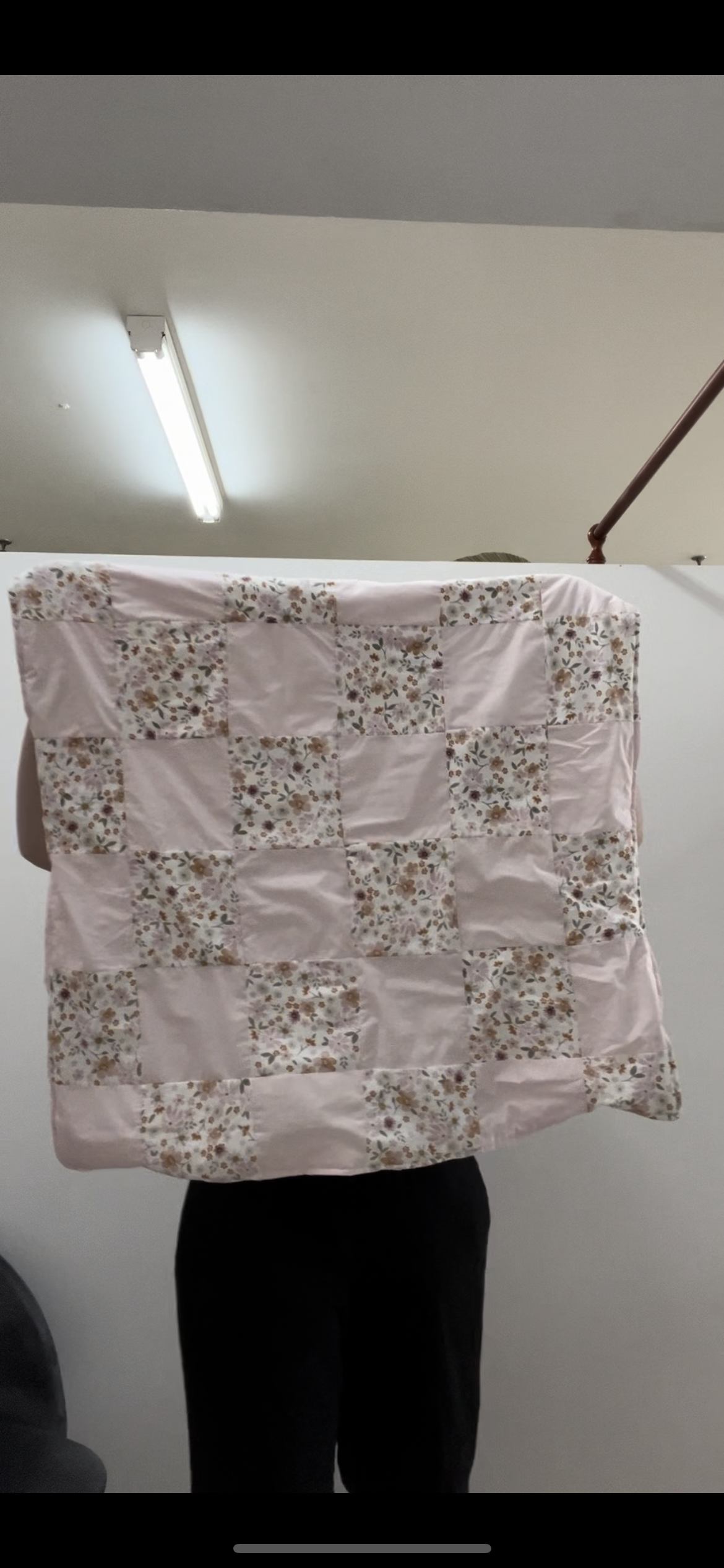 Multi pink baby blanket - APPROX 77 x 77cm