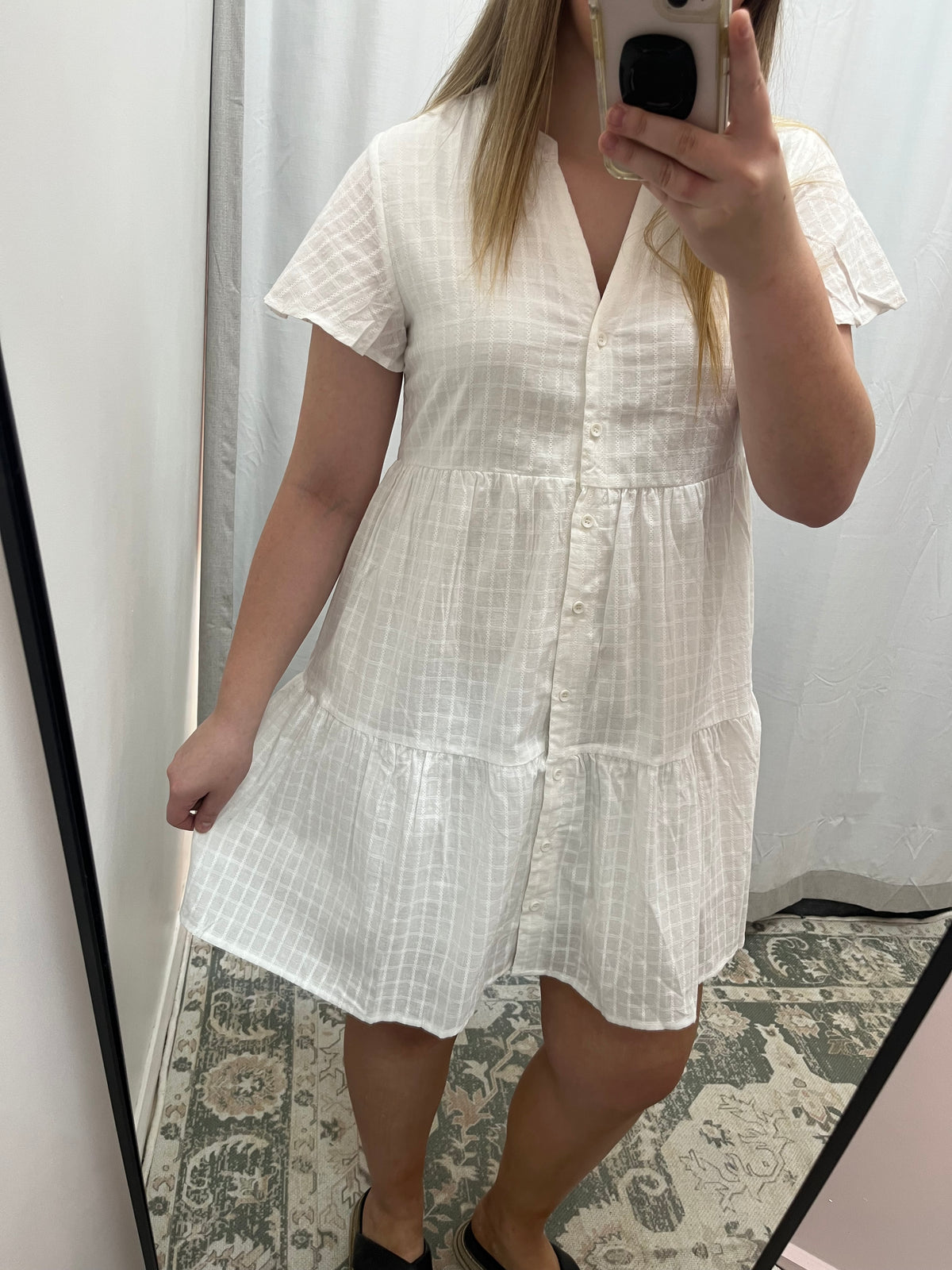 White cotton dress
