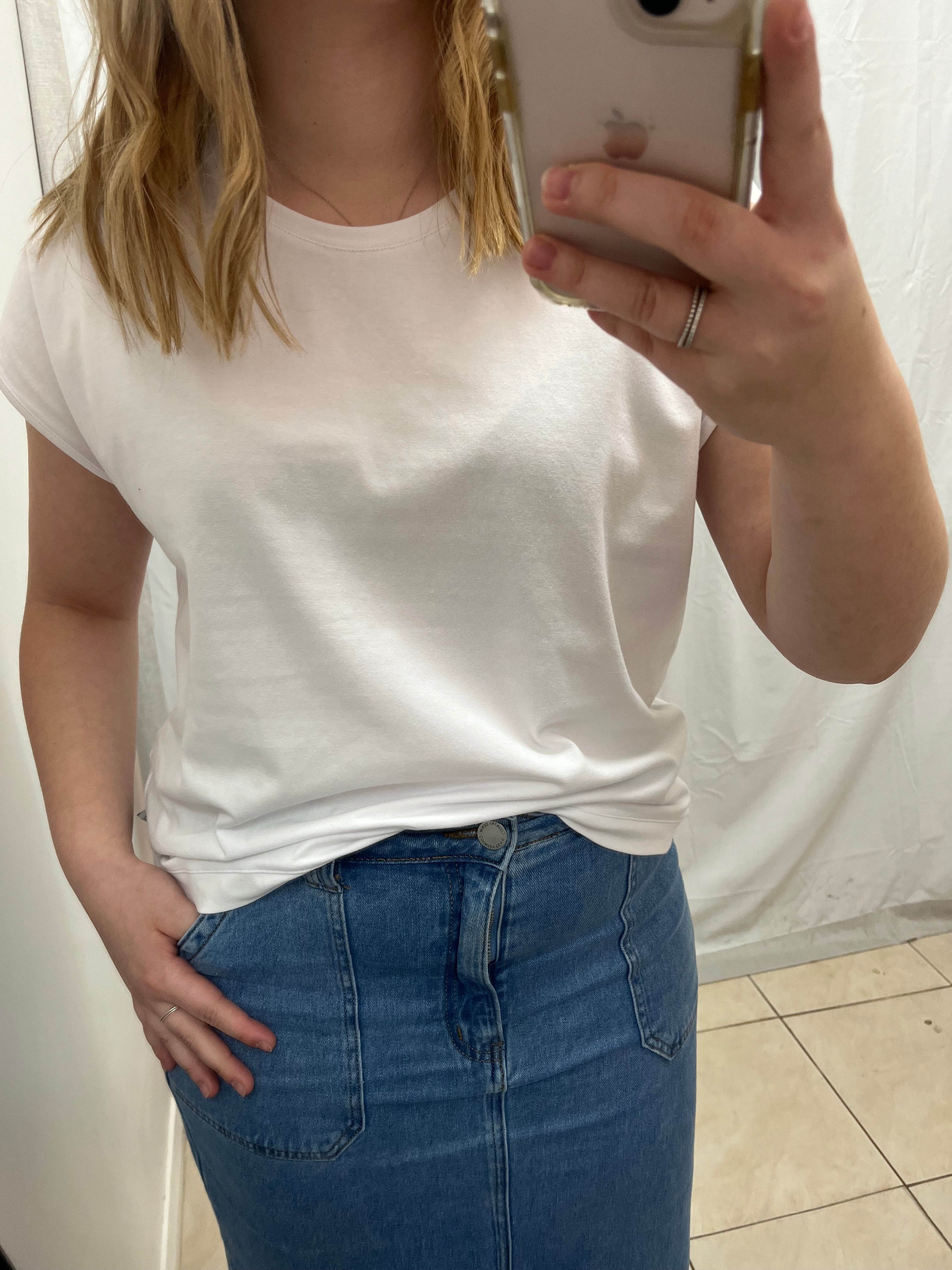 Shell tee white image 0