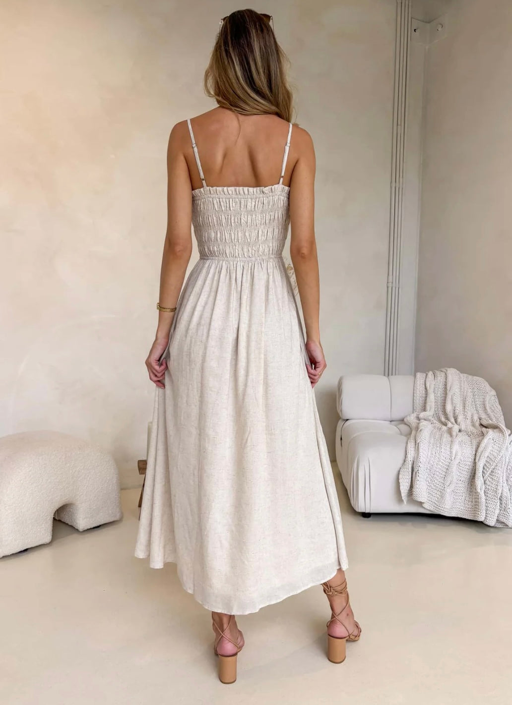 Palm cove beige dress image 2