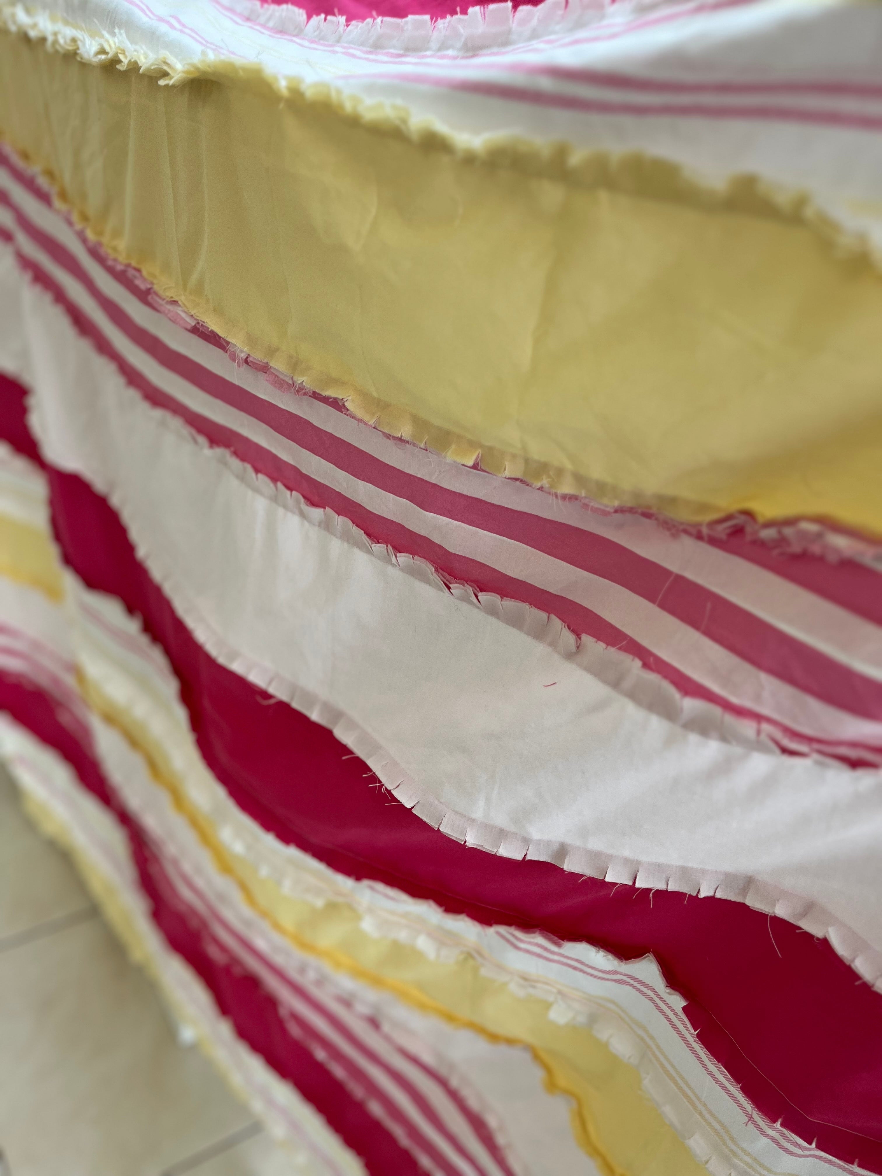 Pink rag blanket