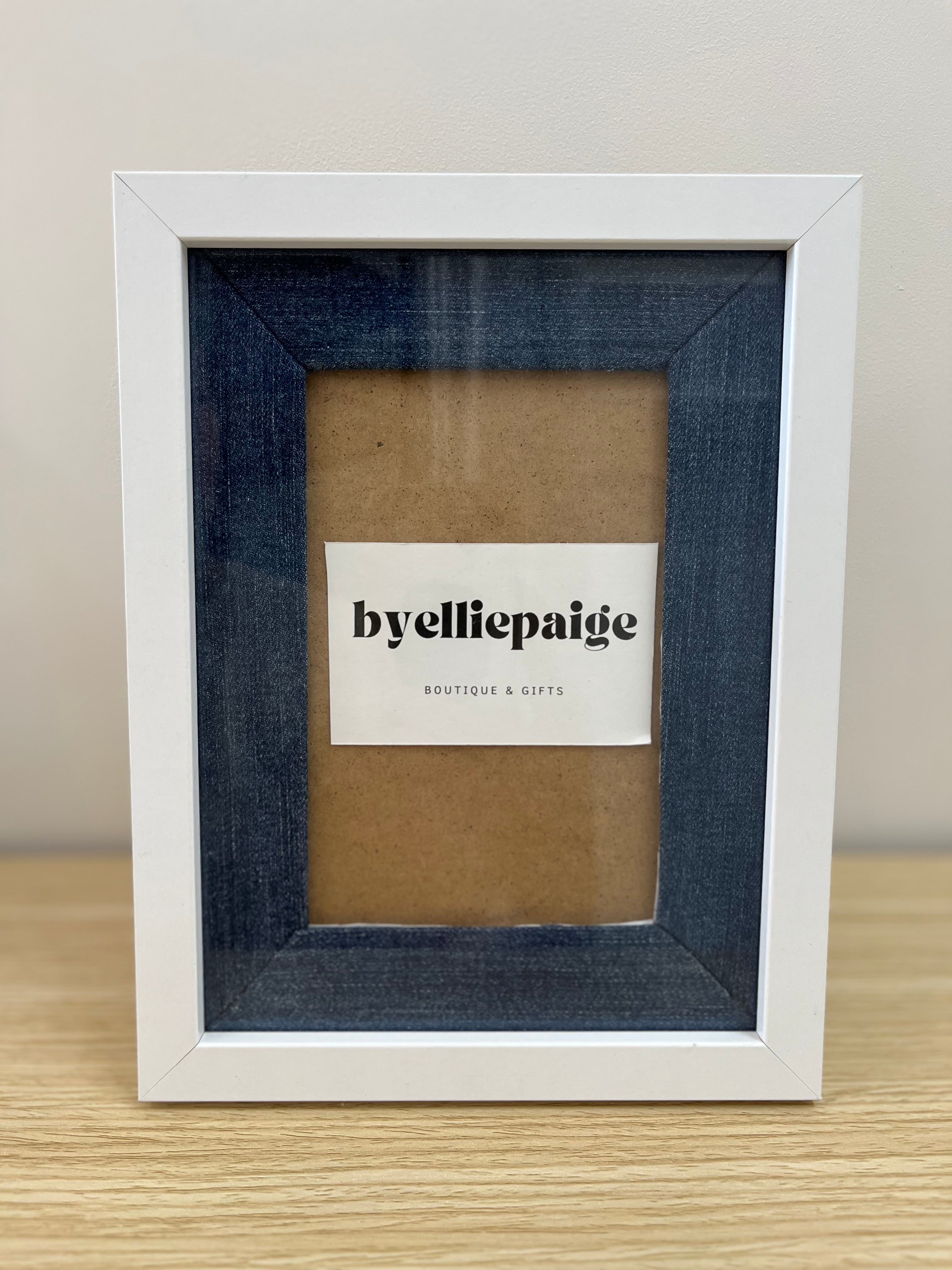 Denim photo frame-6 x 4”