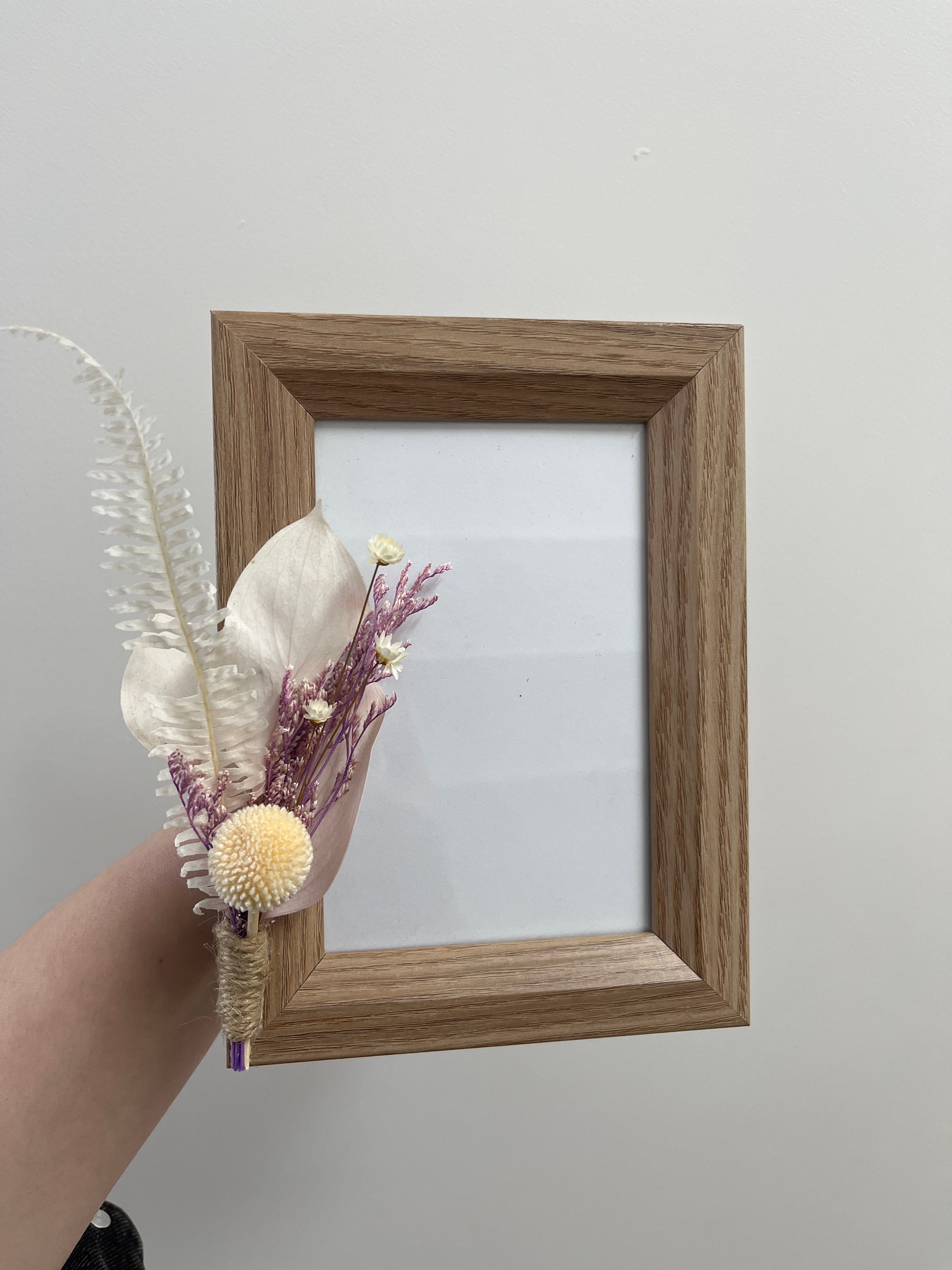 Purple floral frame 4 x 6