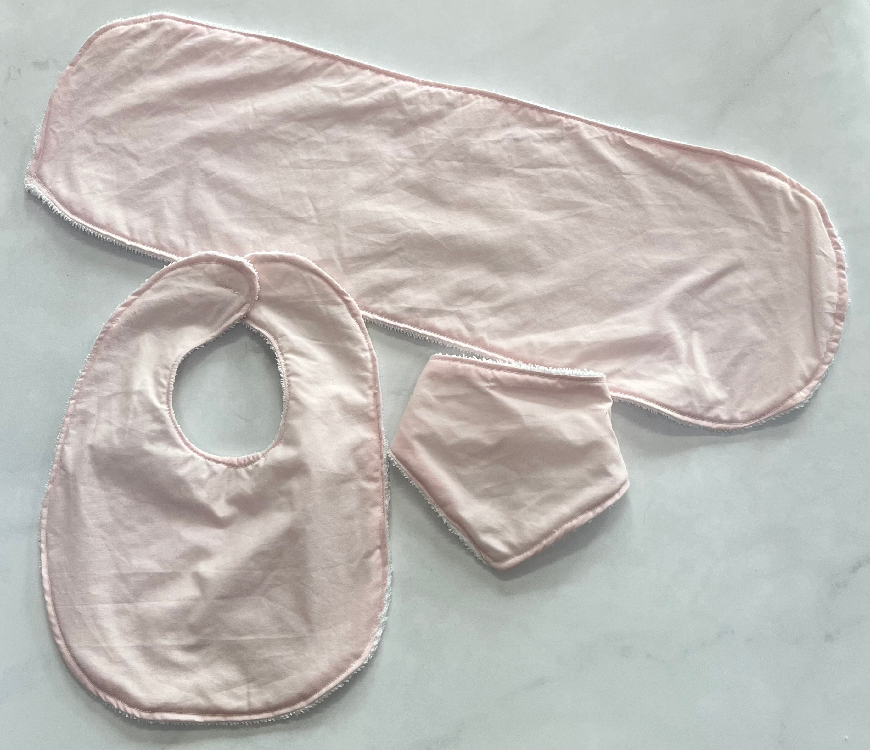Pink bib set