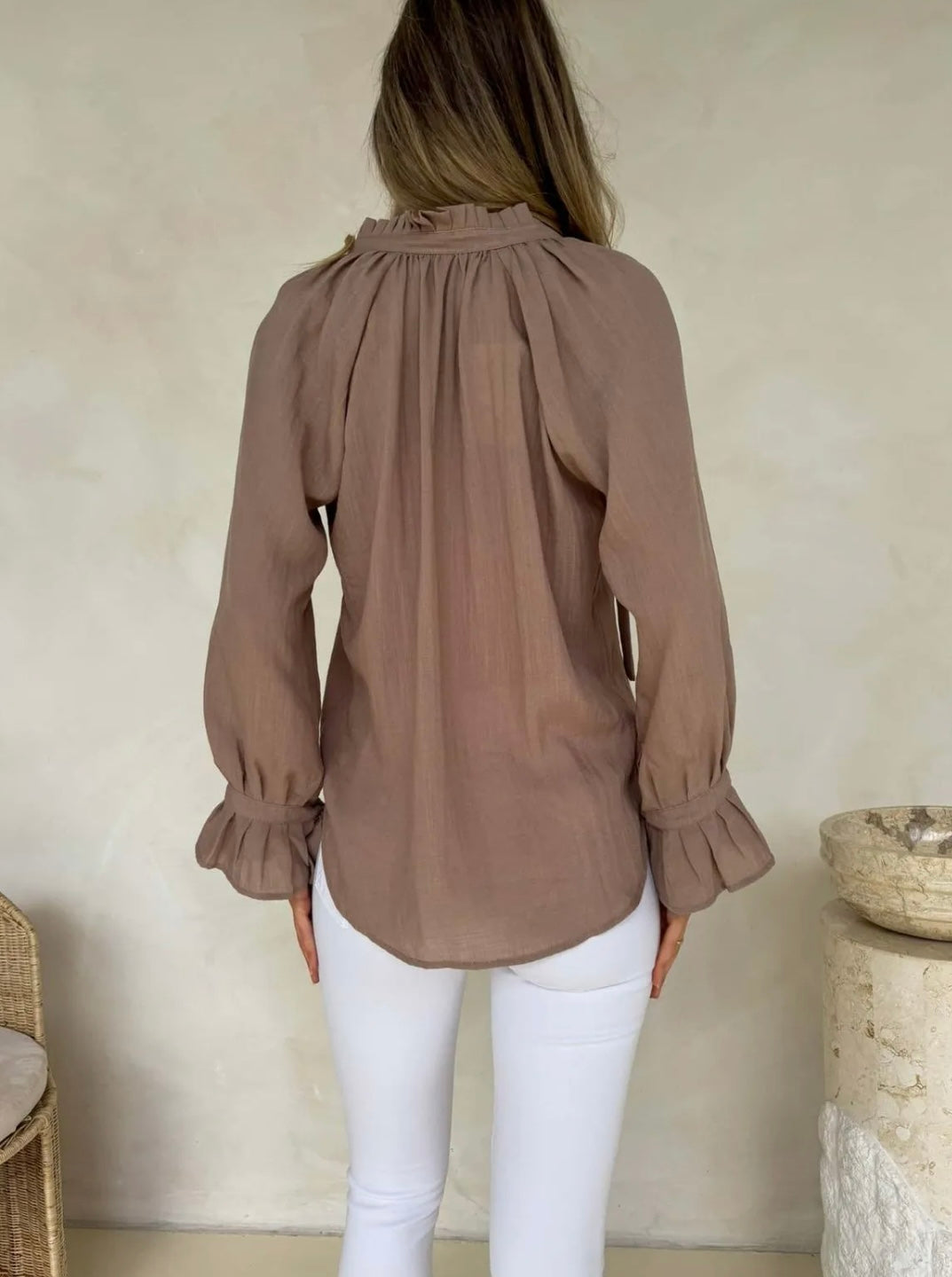 Mocha blouse image 1