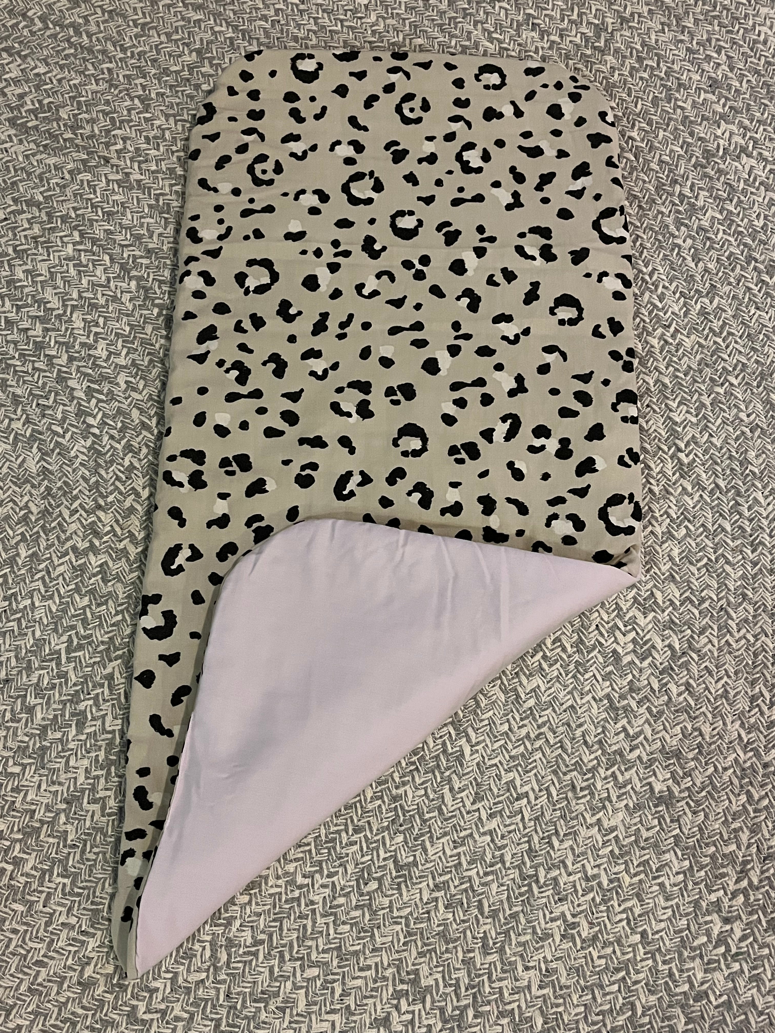 Leopard/purple bassinet liner - thin