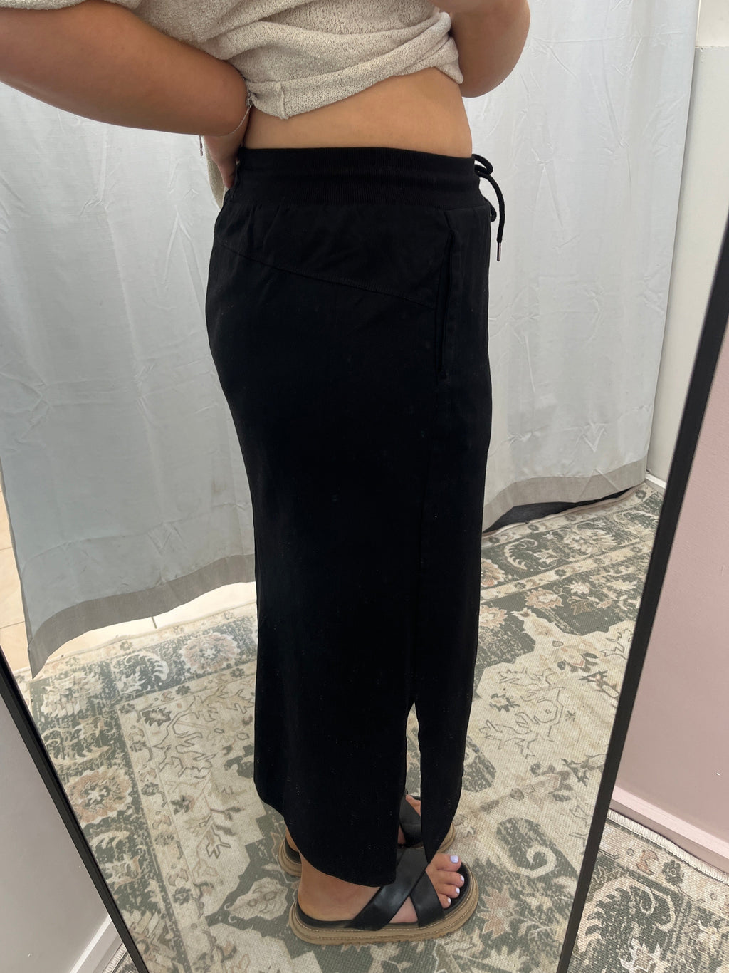 Roberta midi skirt - black