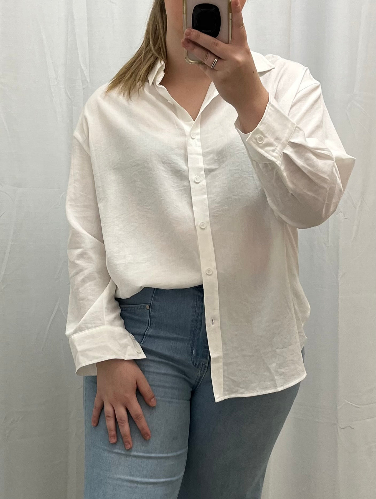 White button shirt