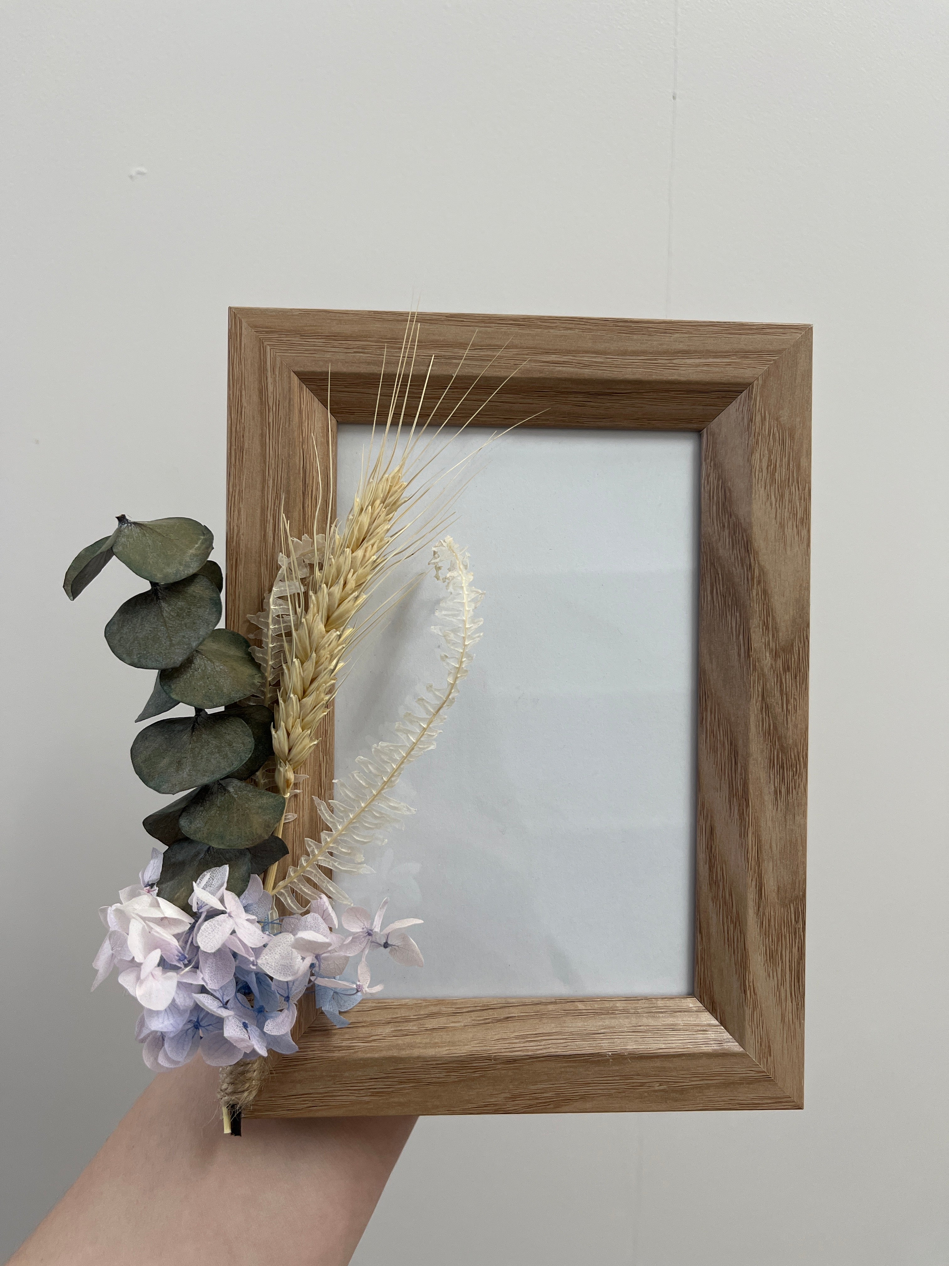 Blue floral frame 4 x 6