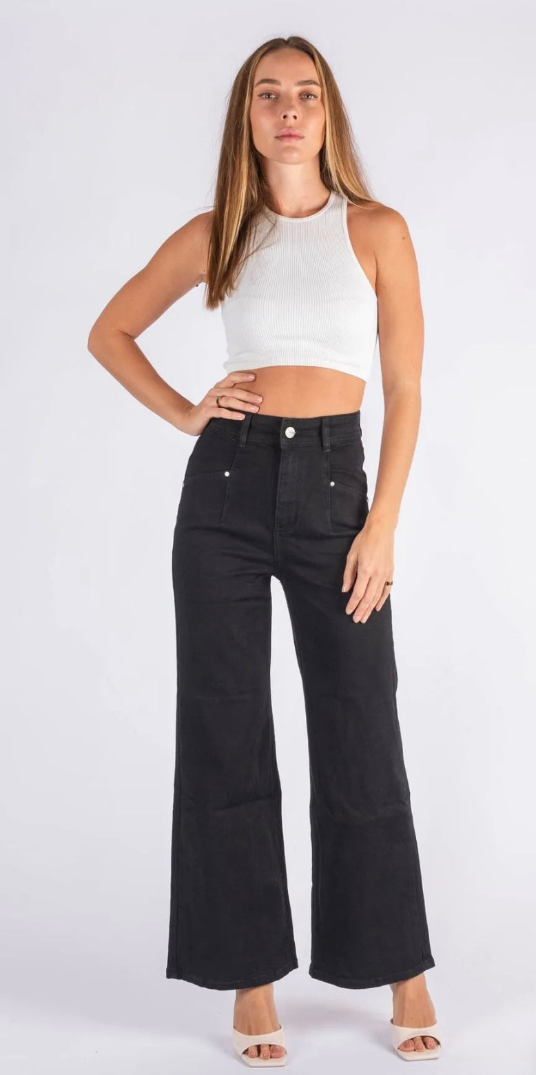 Black denim jean image 0