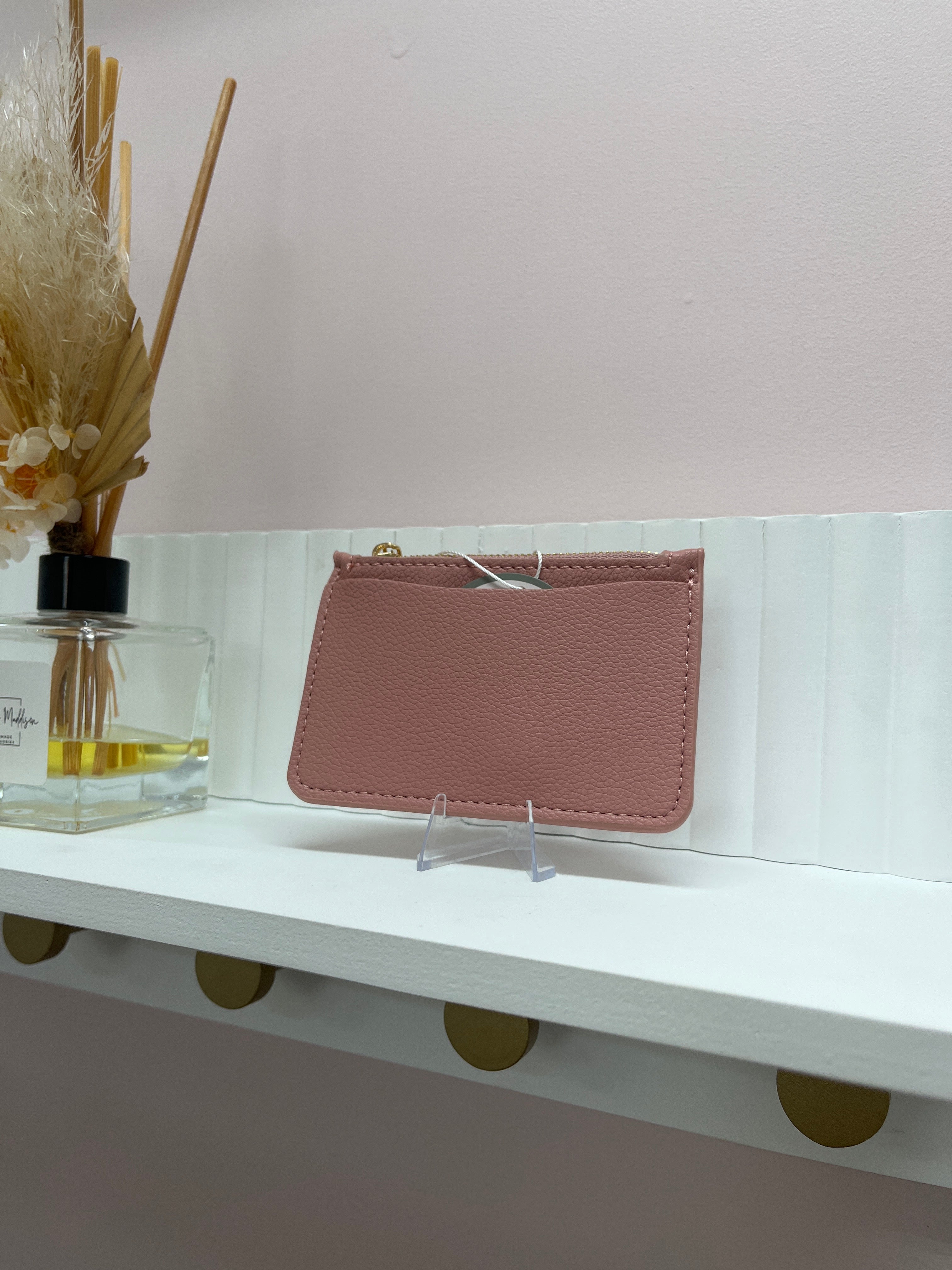 Dusty rose coin purse