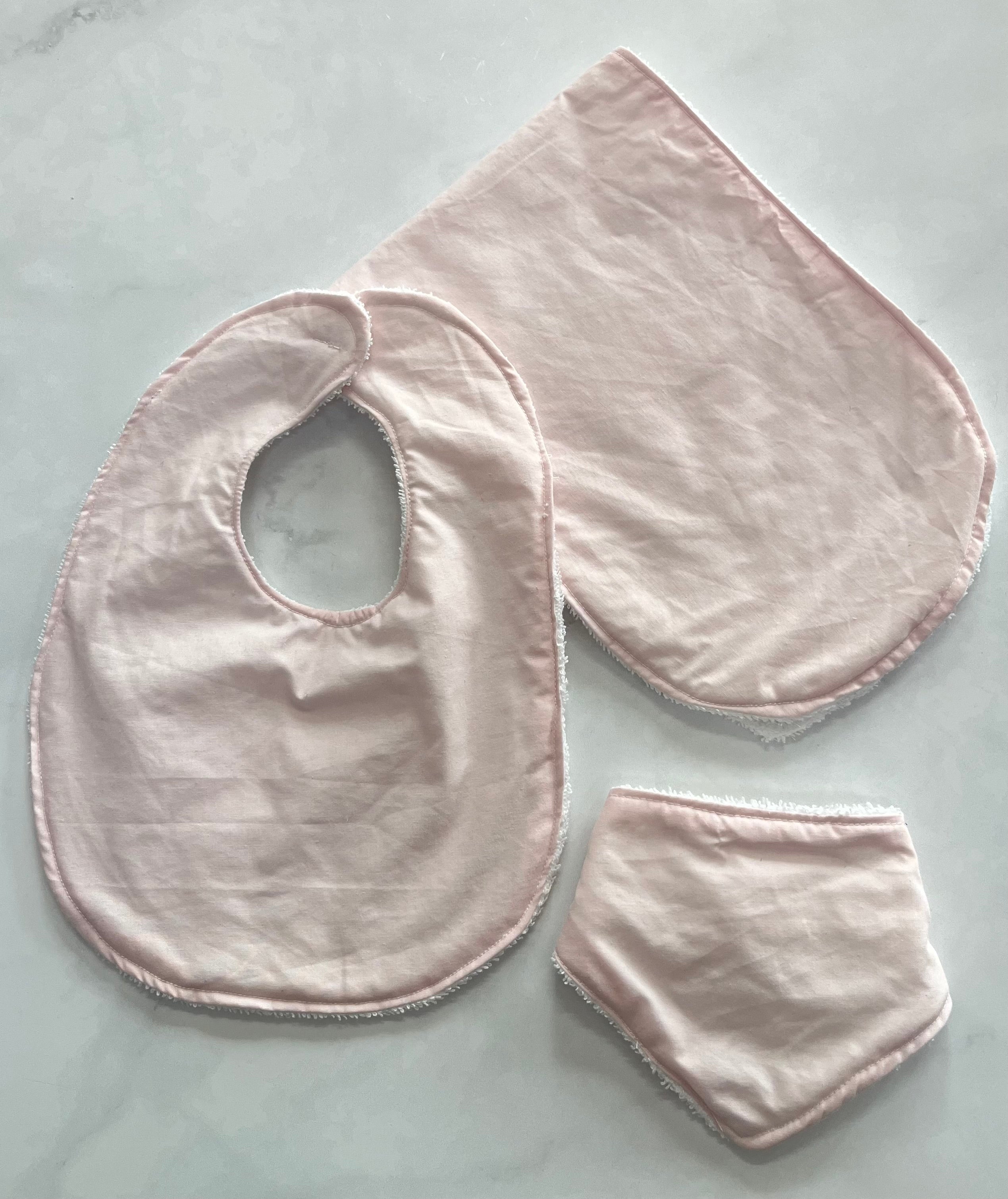 Pink bib set