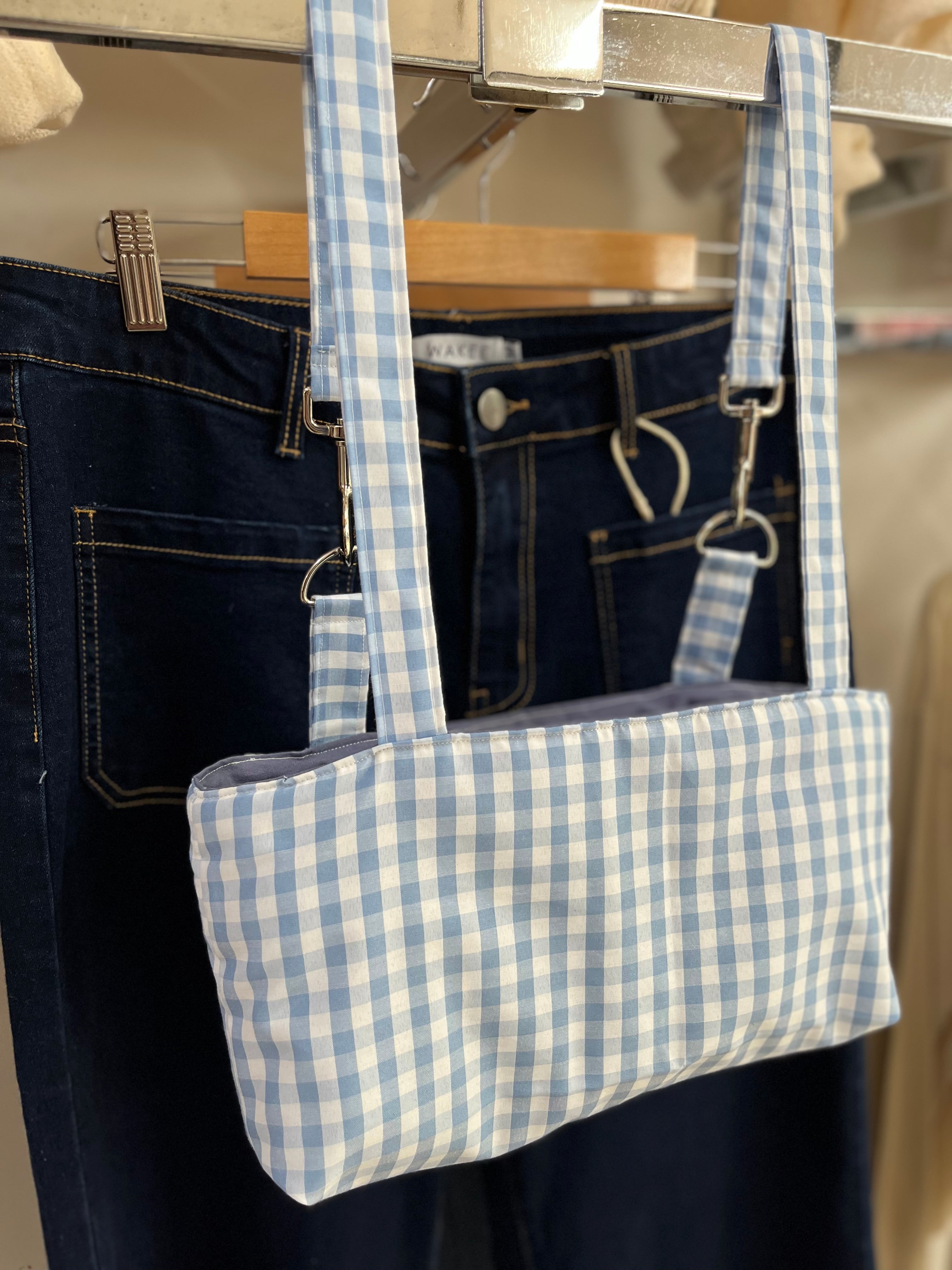 Blue pram caddy