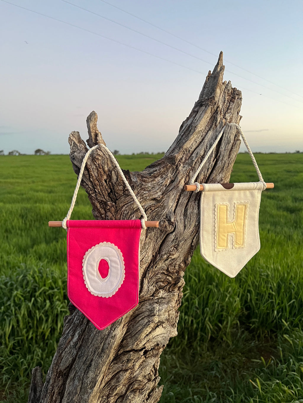 Individual letter bunting