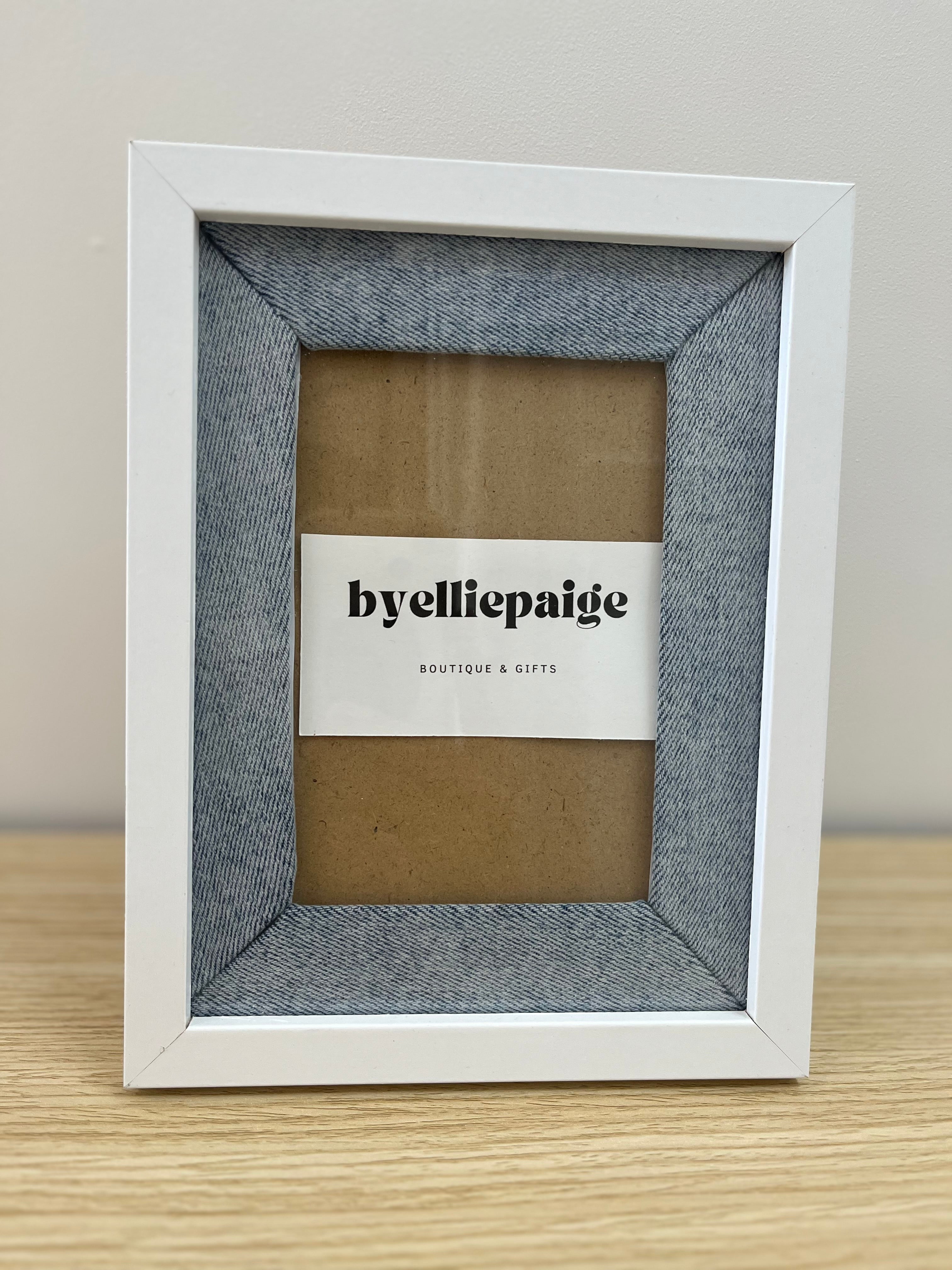 Denim photo frame-6 x 4”