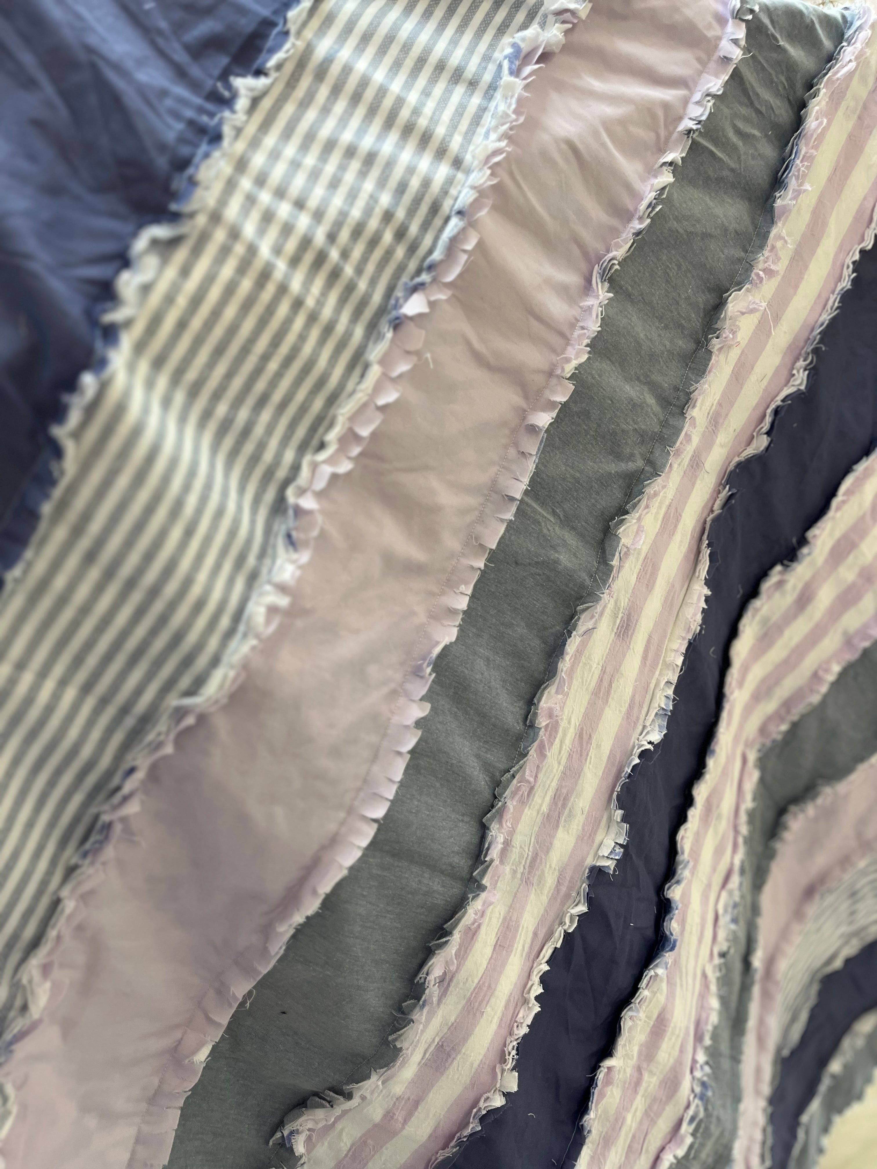 Blue rag blanket