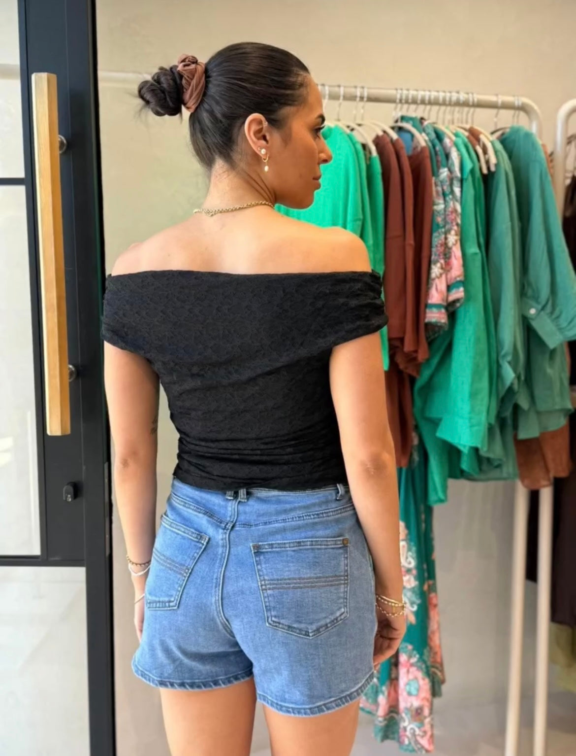 Black lace top