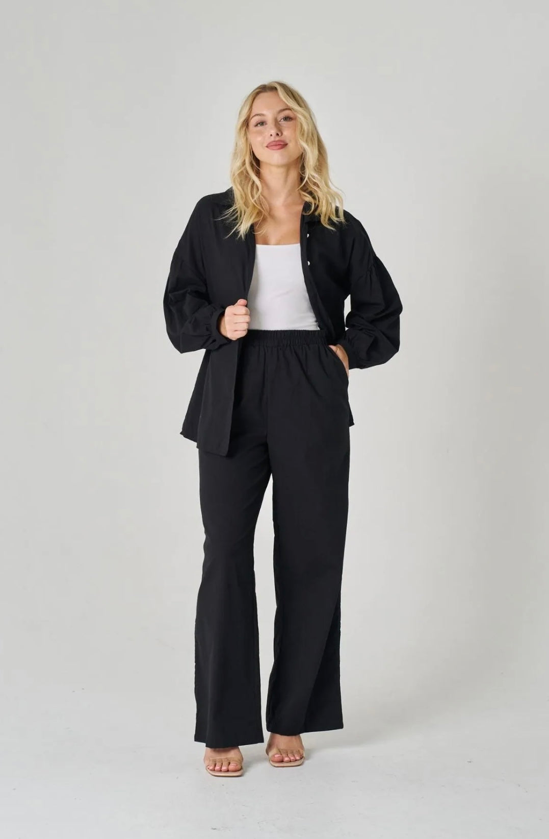 Muni top & pant set - black