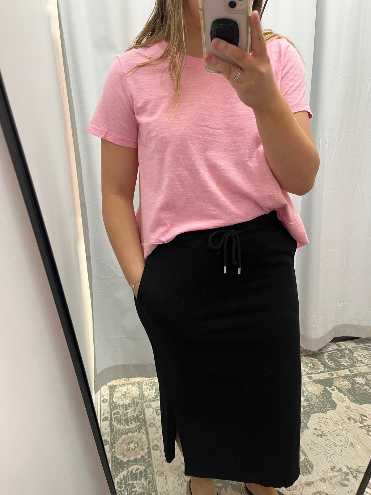 Powder pink shanti tee