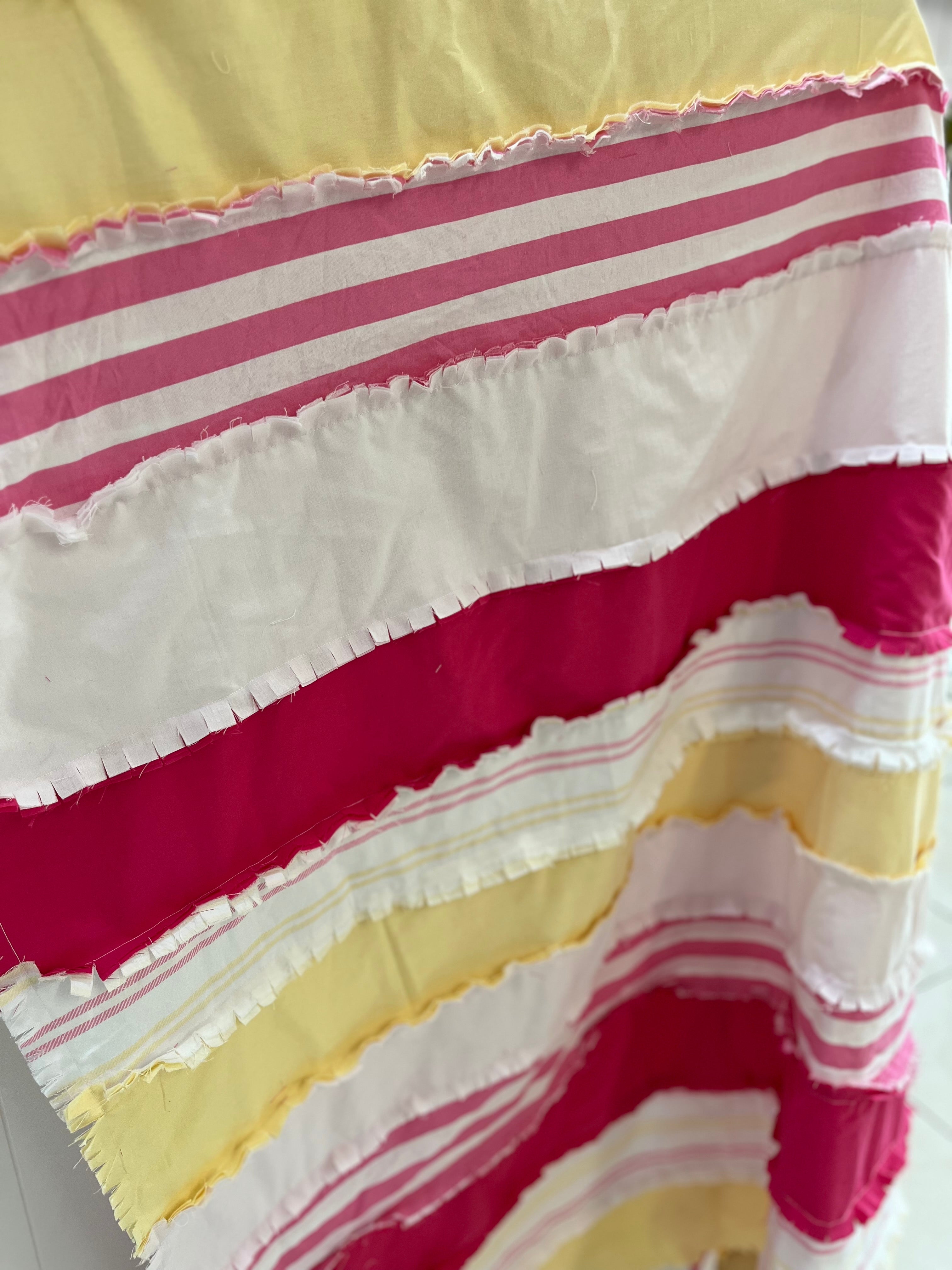 Pink rag blanket