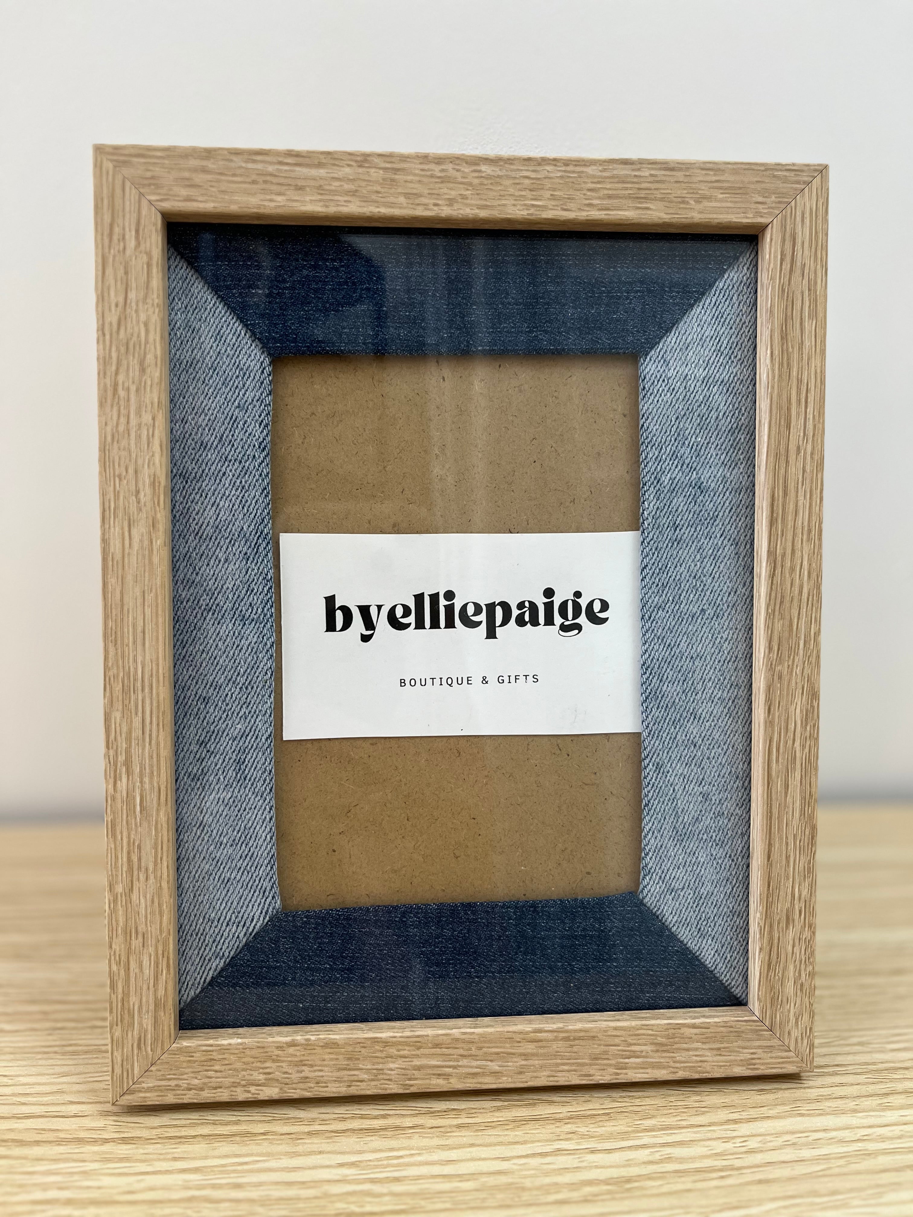 Denim photo frame-6 x 4”