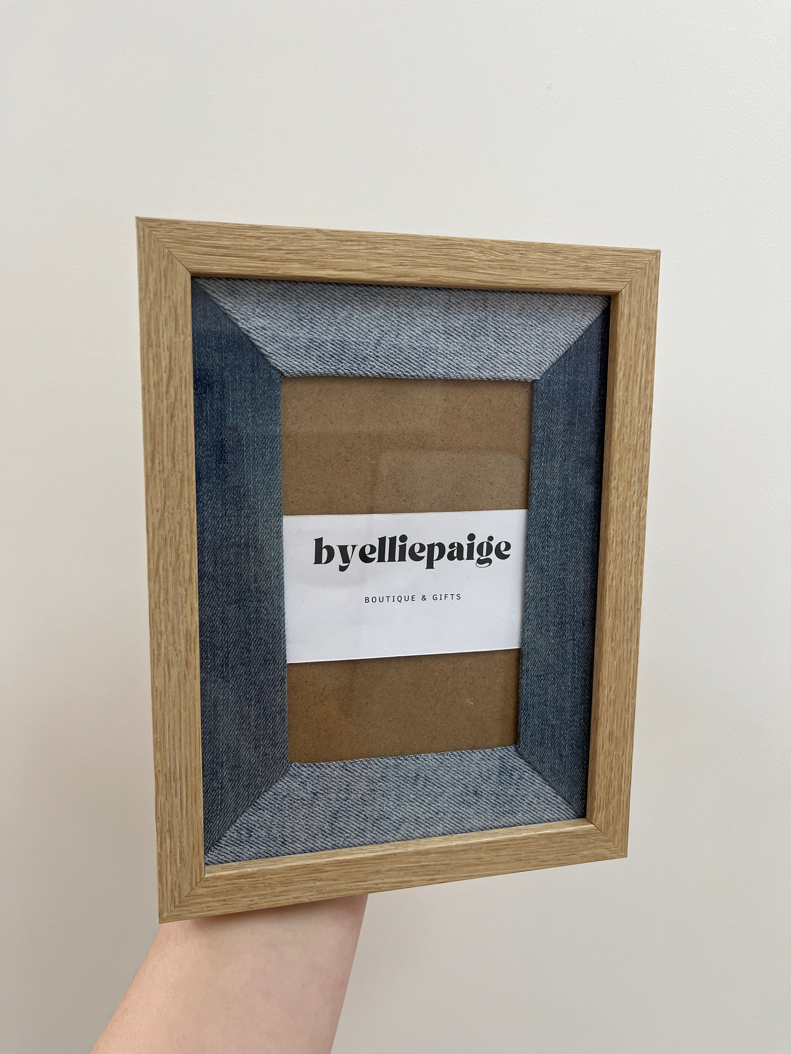 Denim photo frame-6 x 4”
