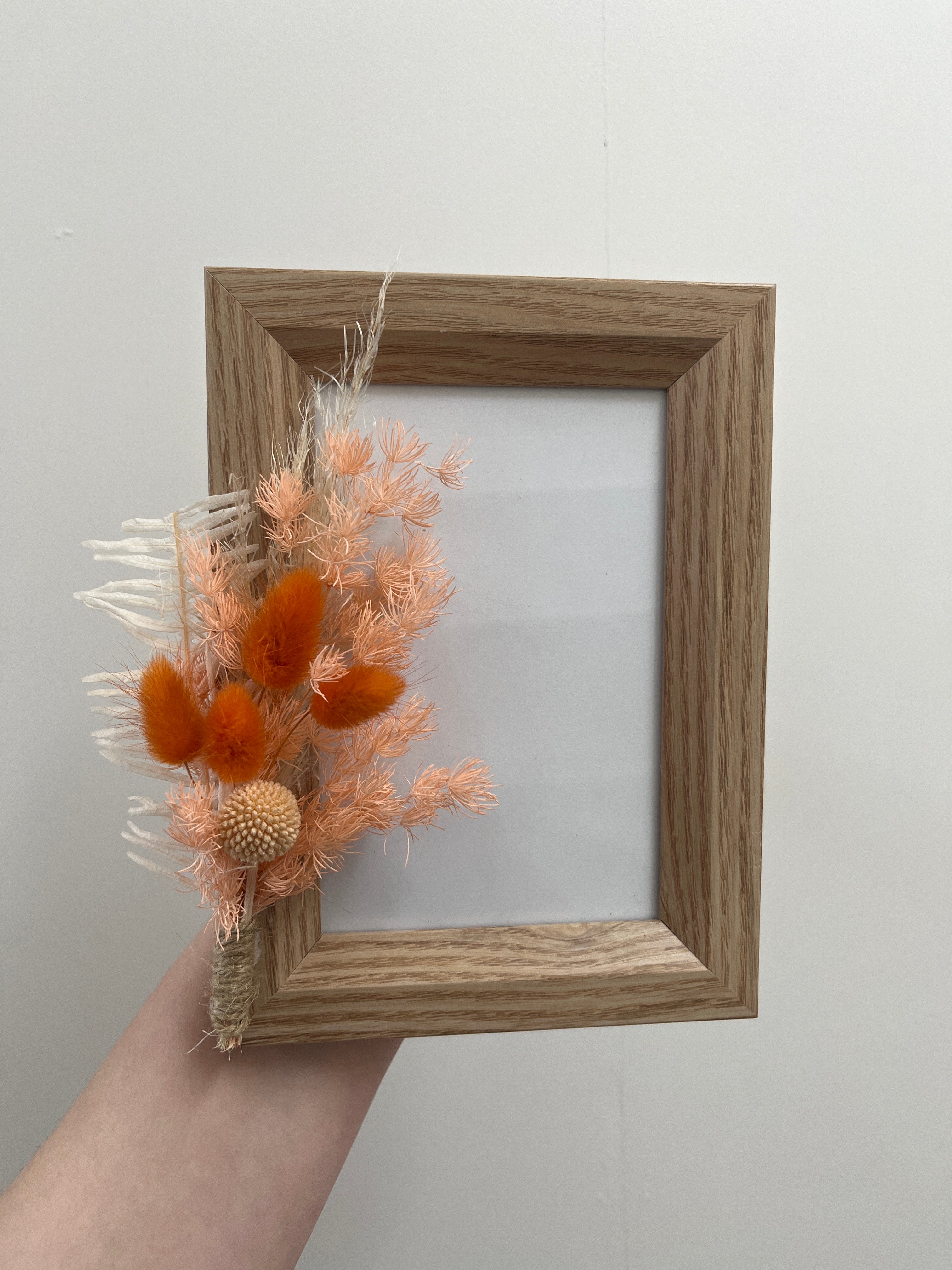 Orange floral frame 4 x 6
