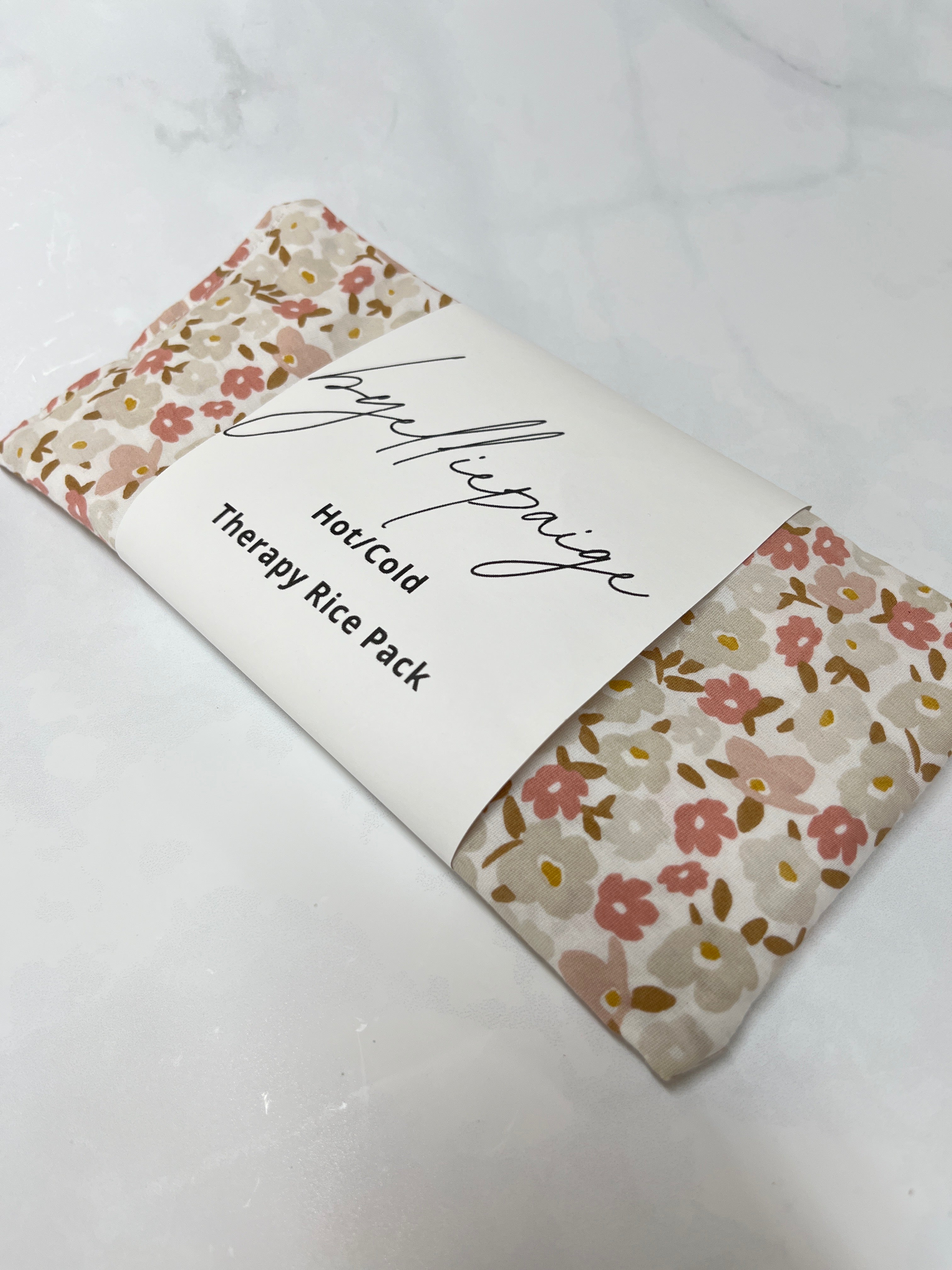 Neutral floral heat pack