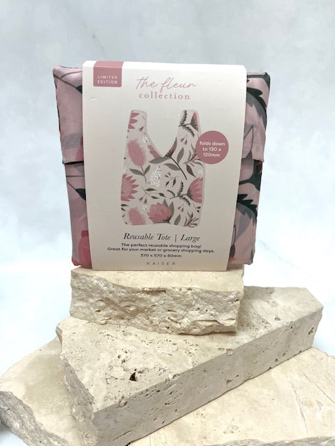 Blush protea reusable tote