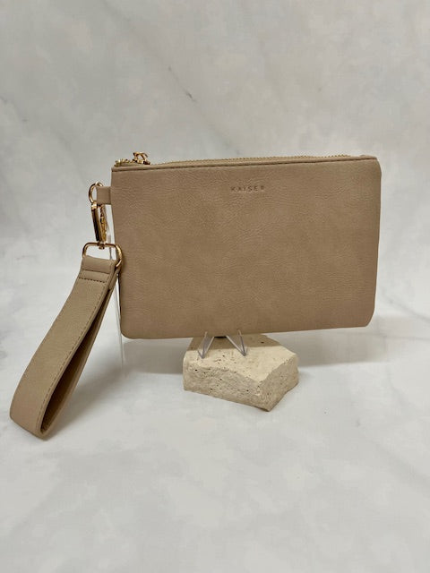 Beige clutch