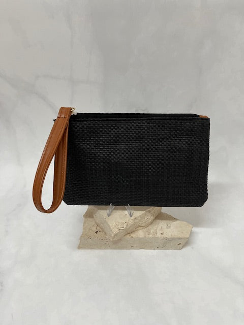 Sorrento black zip pouch