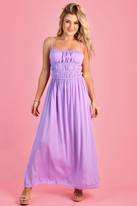 Summer maxi dress lilac