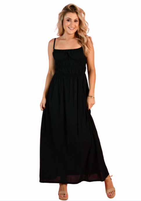Summer maxi dress black