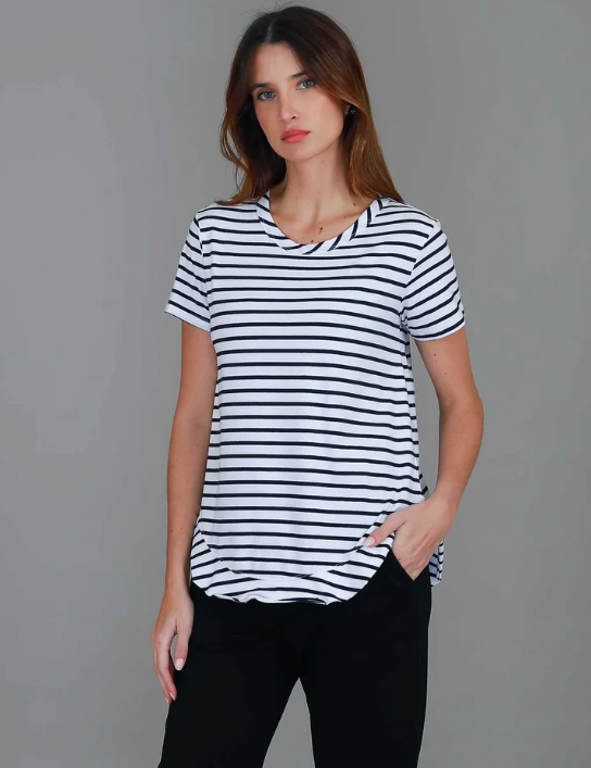 Paddington tee navy stripe