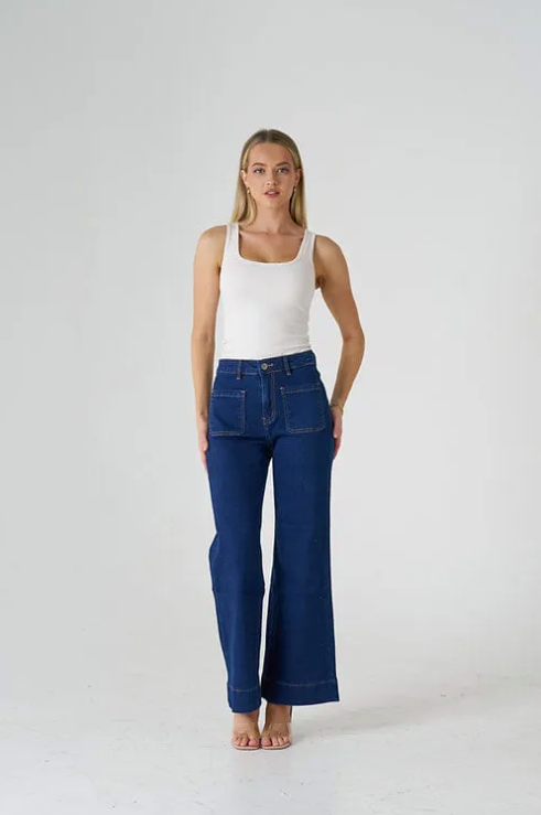 Dark blue jean