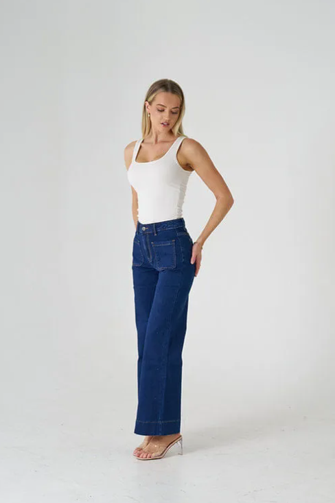 Dark blue jean
