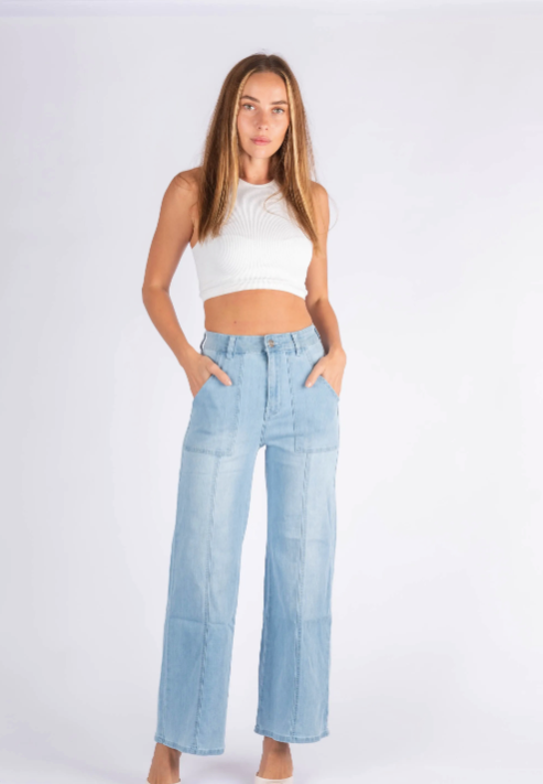 Seam front jean