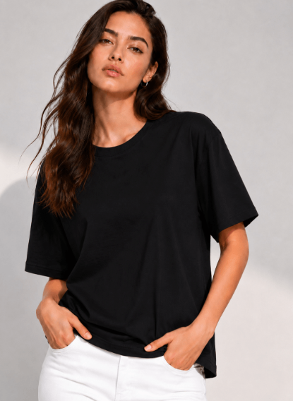 Cotton t shirt - black