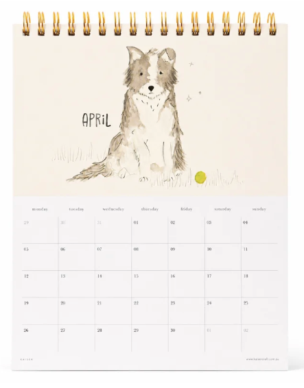 Pooch 2027 desk calendar