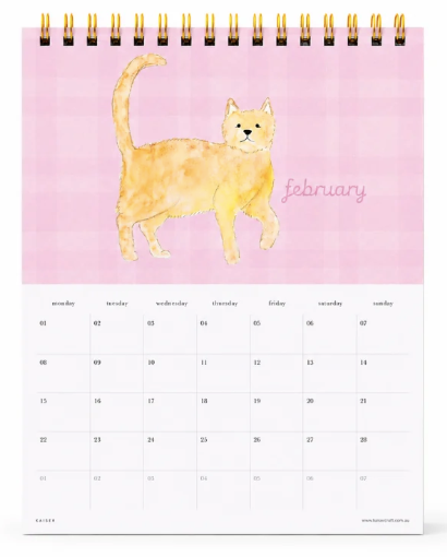 Meow 2027 desk calendar