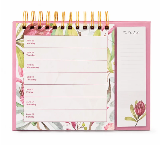 Eucalyptus 2027 weekly desk planner