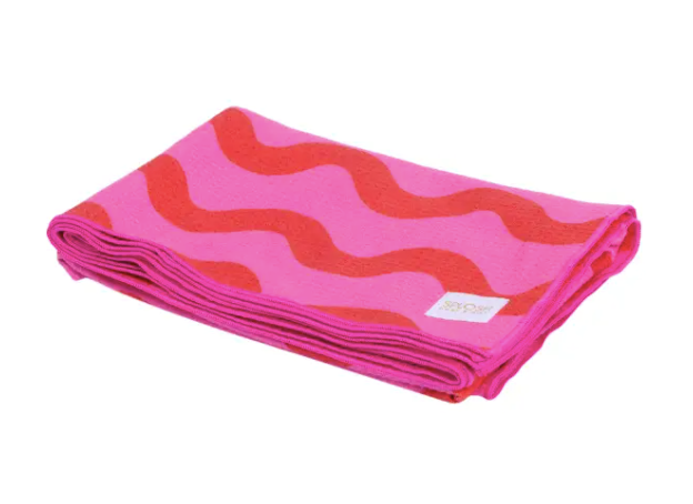 Summer waves sand free towel