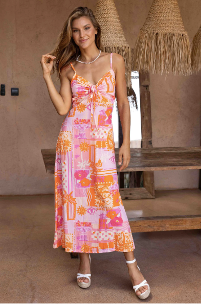 Tropical breeze maxi dress