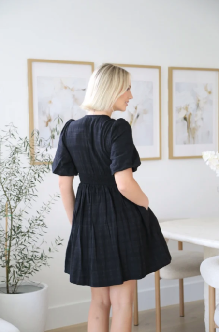 Black sleeve dress